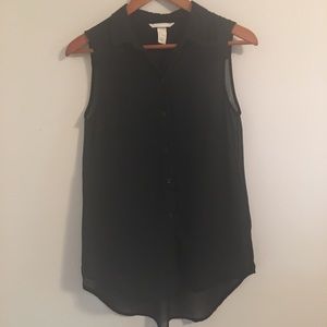 H&M Sleeveless Top in Black